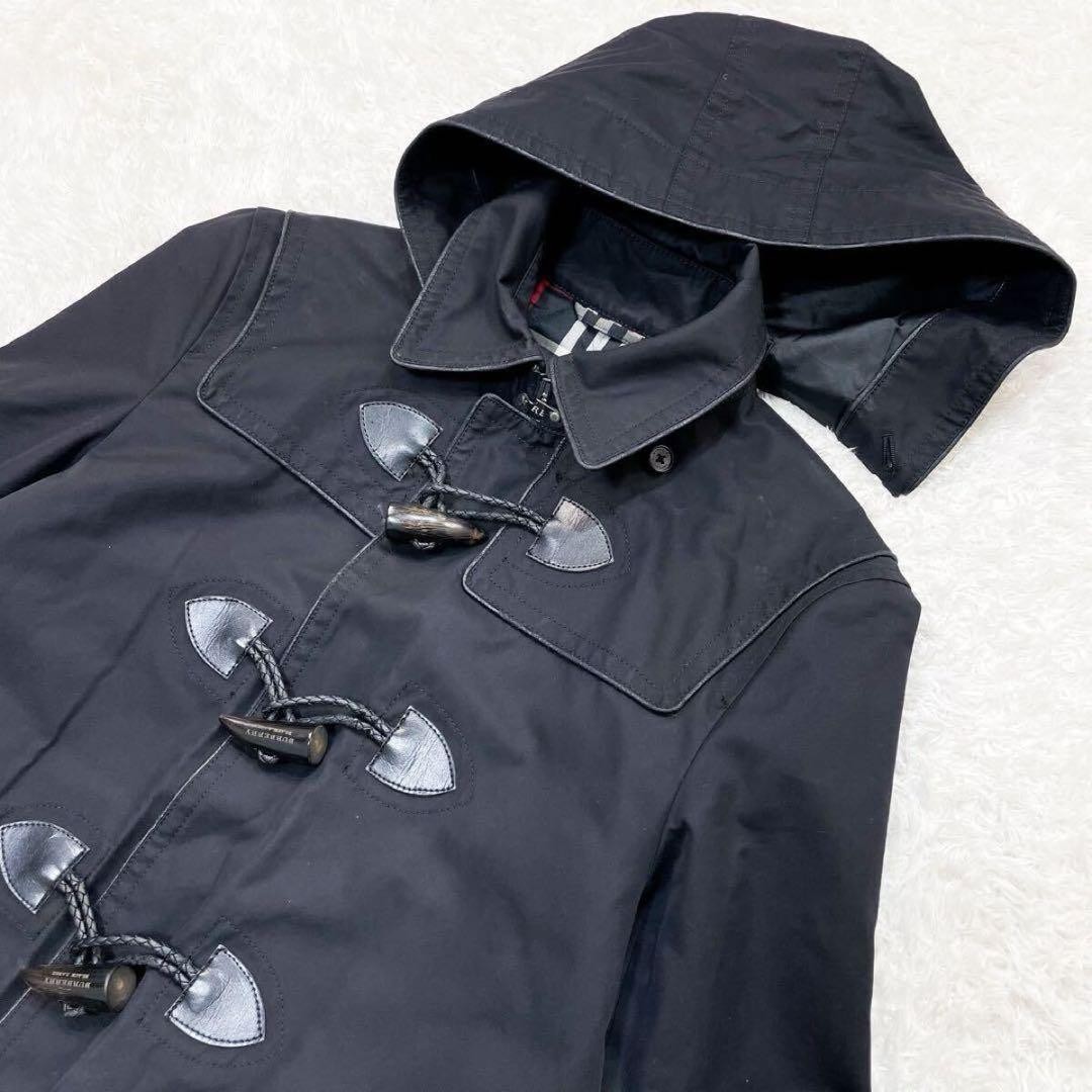 Burberry Nova Check Duffle Coat Black Size M Vintage rare Men's From Japan thumbnail 14