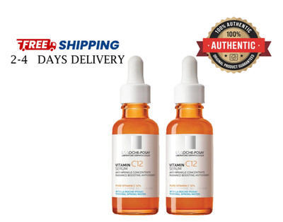 2 Pack La Roche-Posay Vitamin C Serum 12% Pure Anti-Wrinkle.