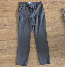 H&M Women’s Grey Pleated Dress Pants Trousers Size 36 Regular Fit