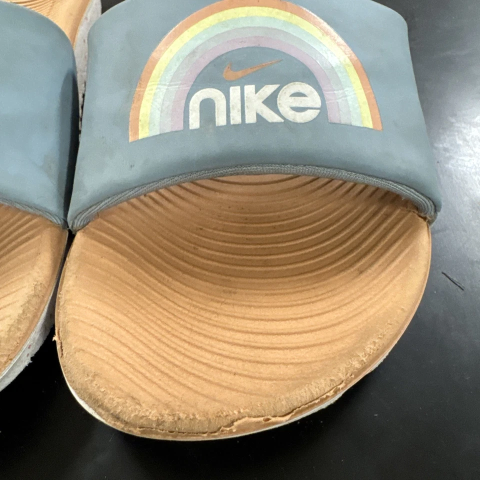 AN Kawa Rainbow Slides Jóvenes Niños 5Y - Rosa/Azul - DM1251-400 Foto 3 de 4