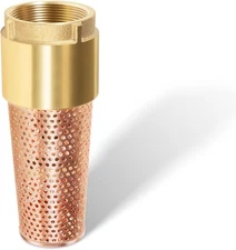 2" Foot Valve with Zebra Mussel Strainer for Irrigation Pumps, Lakes Wells Ponds