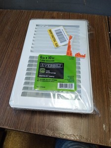 Everbilt 6in X 10in Floor Register 2way White Steel NEW SEALED