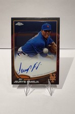 2013 Topps Chrome Jeurys Familia Rookie On Card Auto #59 New York Mets RC. rookie card picture
