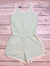 Gap Kids Girls Towel Terry Dolphin Romper XL 12-13 Mint Green Swim Coverup NWOT