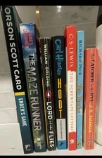 Young Adult Fiction Paperback Lot: Ender's Game, Maze Runner, Lord of the Flies