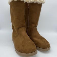 Cat Jack Boots Kameryn Faux Fur Shearling Faux Suede Size 4 Girl's EUC