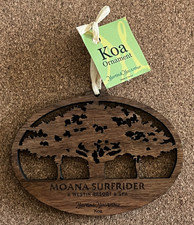 MOANA SURFRIDER HOTEL ORNAMENT Waikiki Hawaii KOA WOOD Martin & MacArthur NEW