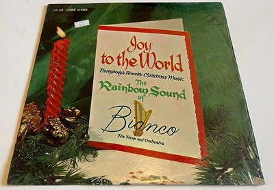 Bianco Joy To The World LP Shrinkwrap EX Vinyl Harp Orchestra Christmas Classic