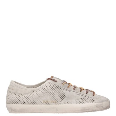 GOLDEN GOOSE Herren Super Star Grau Wildleder Turnschuhe Low Top Sneaker EU 44 UVP 545