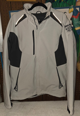 Captain Morgan Coat Men's M Caribbean White Rum Gray Jacket Zip Up Lined Elevate