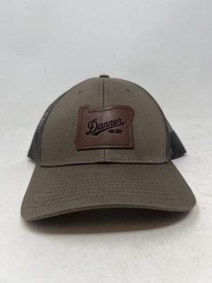 Danner 1932 Snapback Trucker Hat Green One Size Adjustable Mesh Back Richardson
