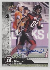 2018 Upper Deck CFL Auto Diontae Spencer #109 Auto h8y