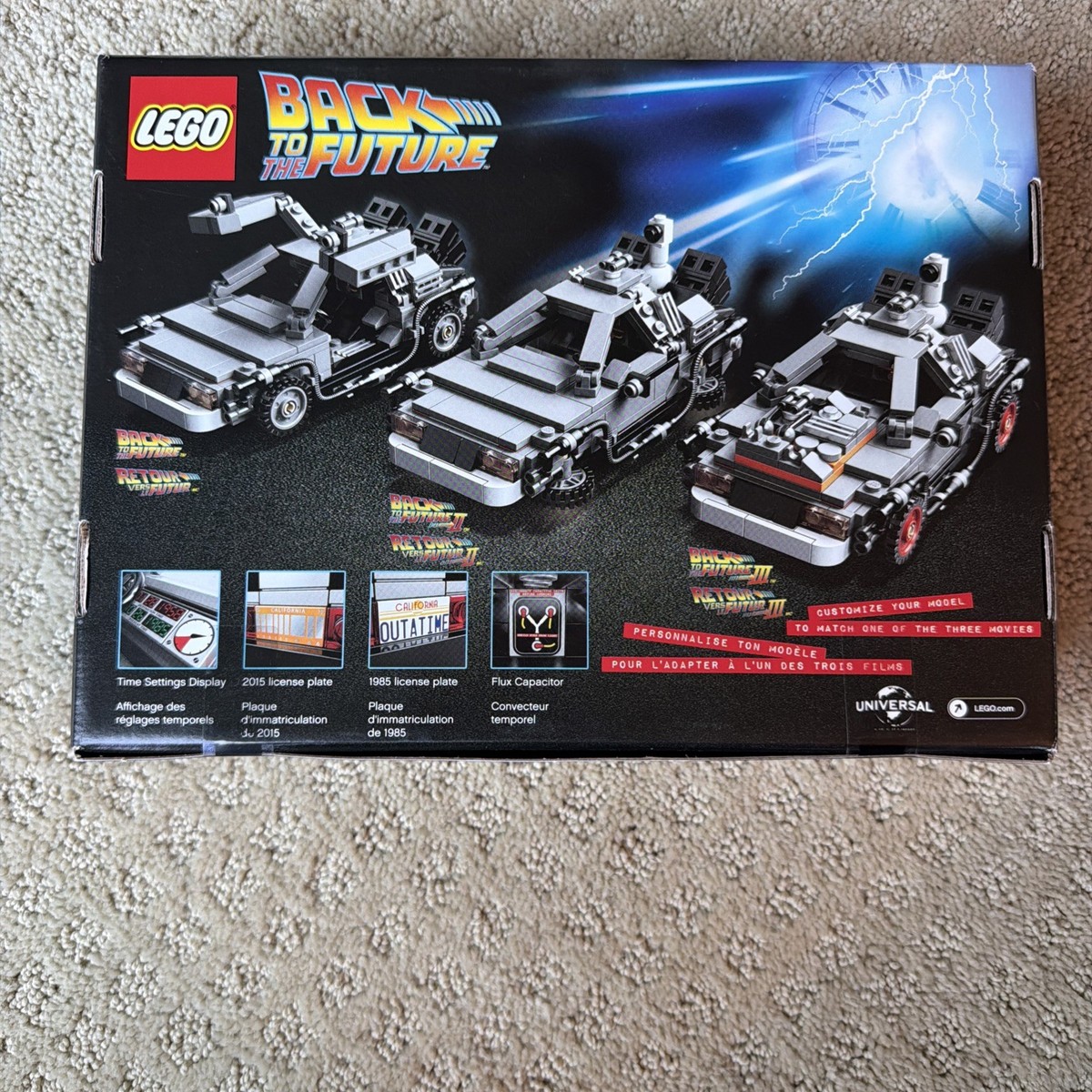 LEGO DeLorean Time Machine Back to the Future 21103 401 pcs Marty