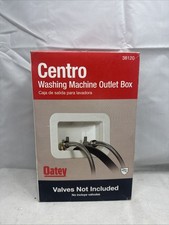 Oatey Centro Washing Machine Outlet Box Face Plate Brackets Fittings 38120 White