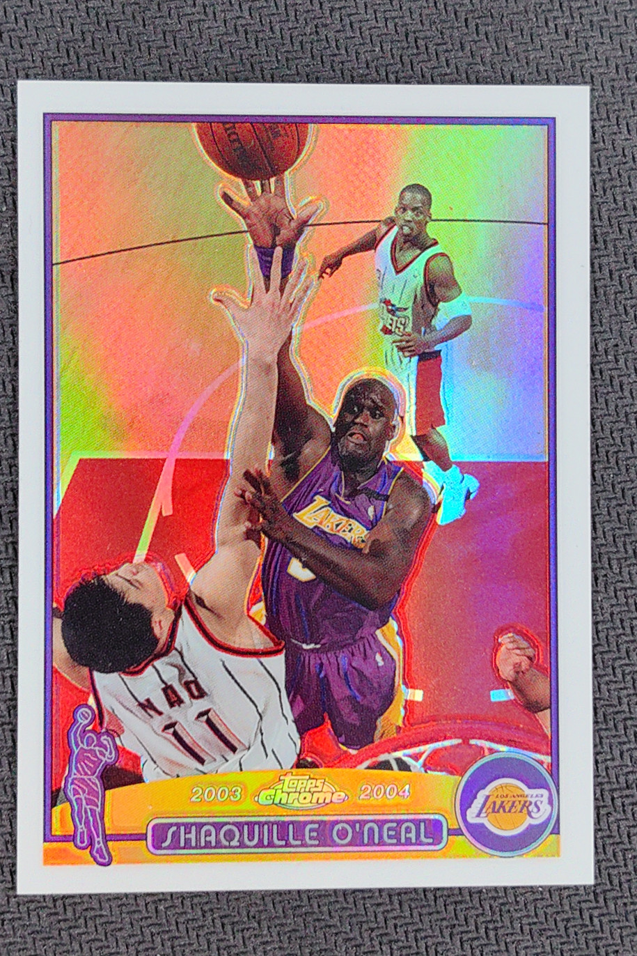 2003-04 Topps Chrome Shaquille O'Neal Refractor Los Angeles Lakers #34