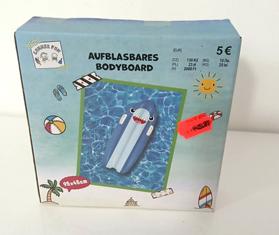 Luftmatratze Meer Pool Hai Bodyboard Kinder 95x45 cm Summer Fun