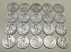 90% Silver Walking Liberty Half Dollars - Roll of 20 - $10 Face Value