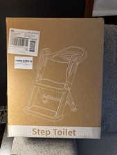 Potty Training Seat with Ladder 2 in 1 Step Stool, Foldable, Pink