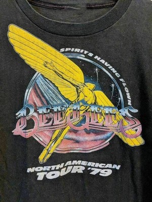 VTG Bee Gees Band North Tour T-shirt Black Tee All Sizes  17