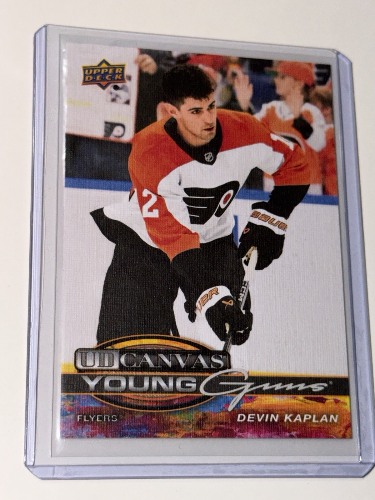 2025-26 Upper Deck Series 2 UD Canvas Young Guns Devin Kaplan C-221 Flyers