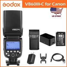 US Godox V860III-C 2.4G TTL HSS 1/8000s Camera Flash Speedlite Light for Canon