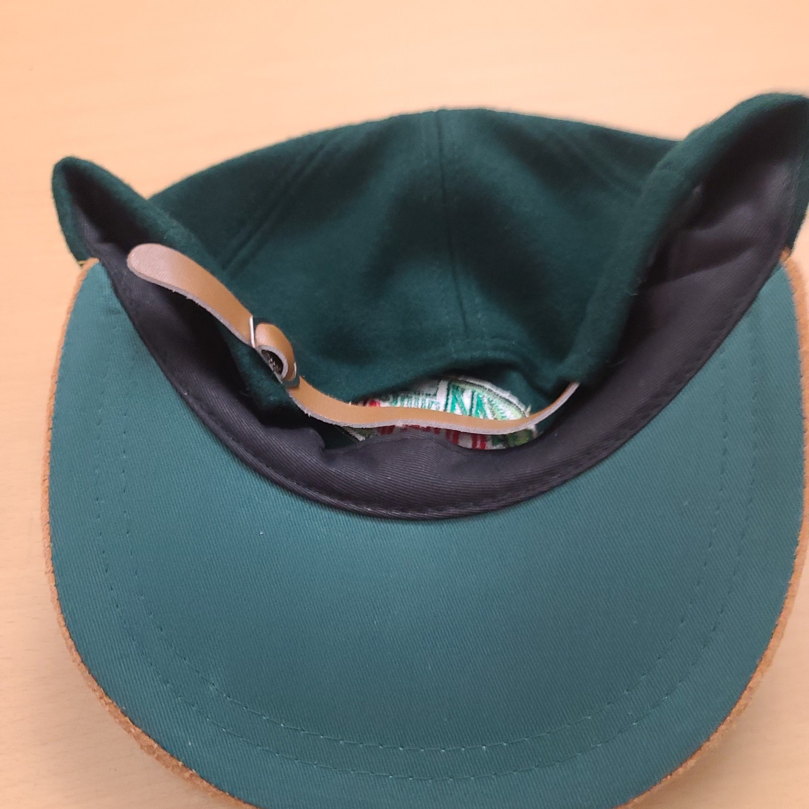 Mountain Dew Baseball Cap Hat Strapback Wood Sued… - image 4