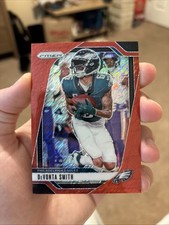  2024 Panini Prizm Devonta Smith Red Shimmer ...