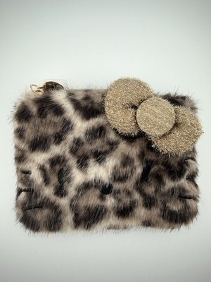 Hello Kitty Opaque.clip Sanrio Characters Collaboration Leopard Bag From Japan