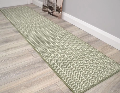 Green Herringbone Hall Runner Hallway Carpet Very Long Wide Thin Rugs Corridors