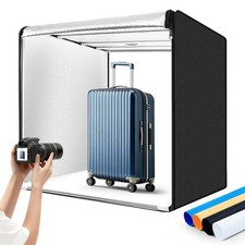 Photo Studio Light Box Photography 32"x32" with 210 LEDs and 4 Colors Backdro...