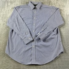 Lauren Ralph Lauren Dress Shirt Mens 17 1/2 34 35 Striped non Iron Office Preppy