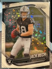 2025 Panini Prizm Football Jack Bech RC Rookie White Disco Raiders #346