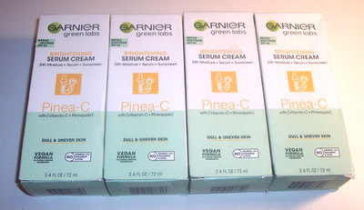 4 Garnier Green Labs Pinea-C Brightening Serum Cream READ Description AS IS FLAW
