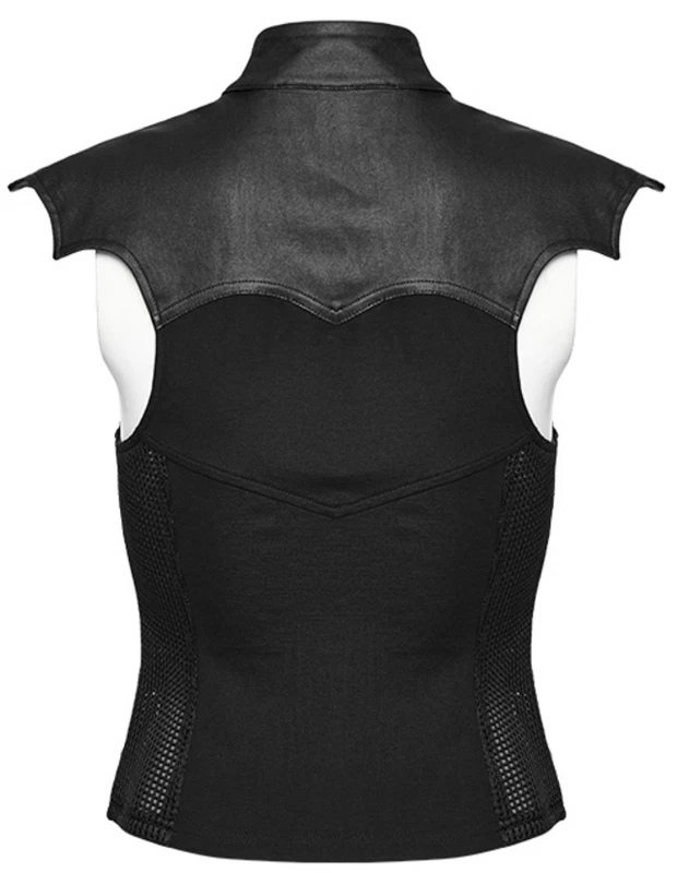 Punk Rave Weste Damen Punk Cool Vest schwarz M
