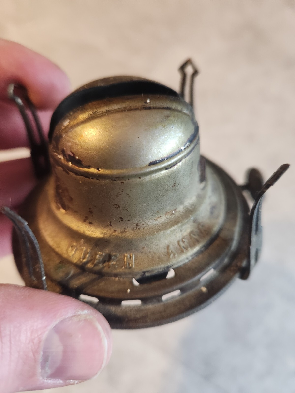 Vintage Scovill Queen Anne Nickel Kerosene Oil Lamp 2 Size Burner eBay