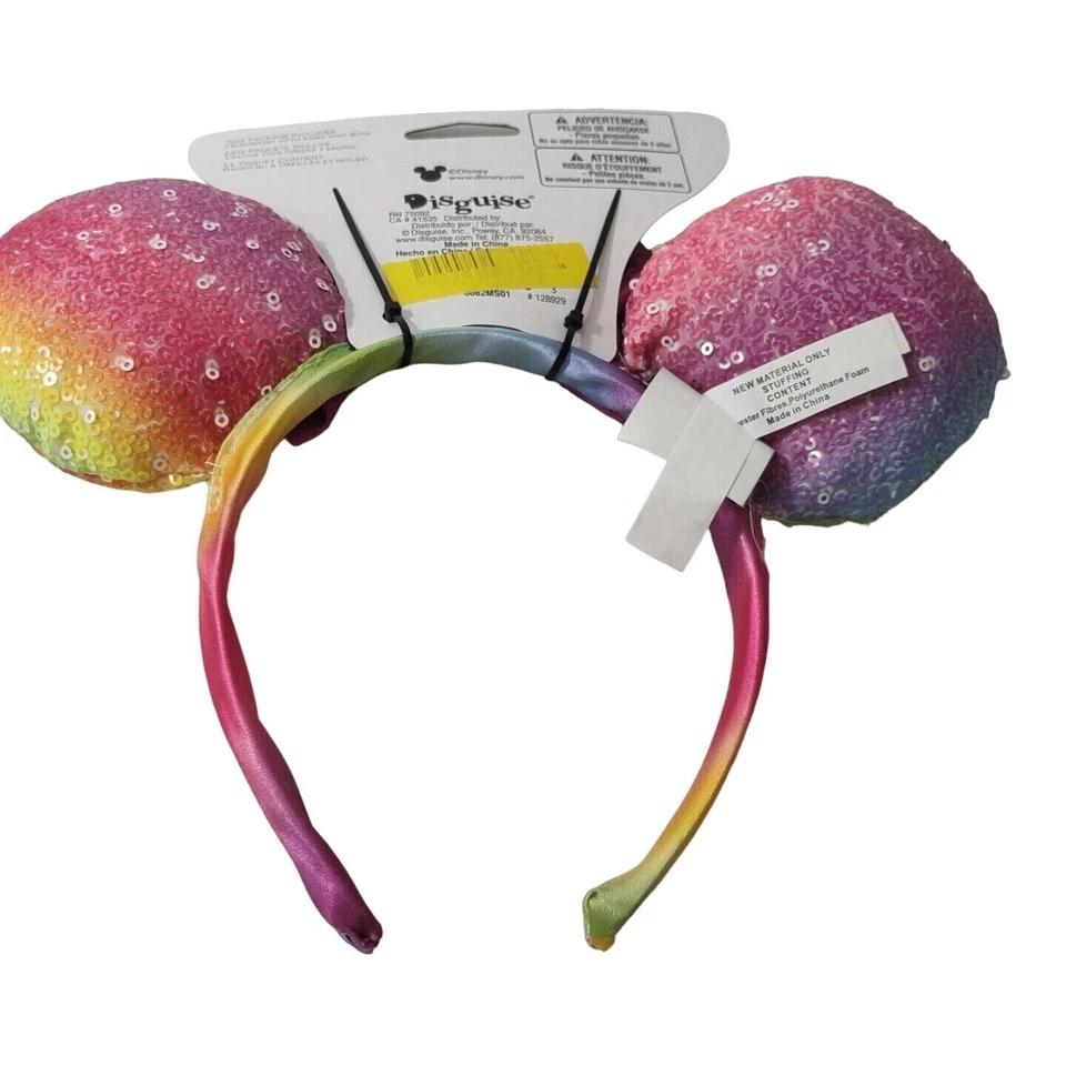 Disguise 米妮头带鼠标耳朵万圣节女孩亮片装扮新品 — 第 3/4 张图片