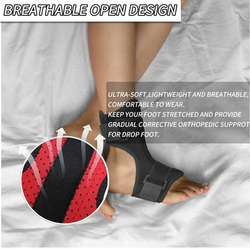 Plantar Fasciitis Night Splint Adjustable Foot Brace Drop Support Pain Relief - Picture 7 of 12
