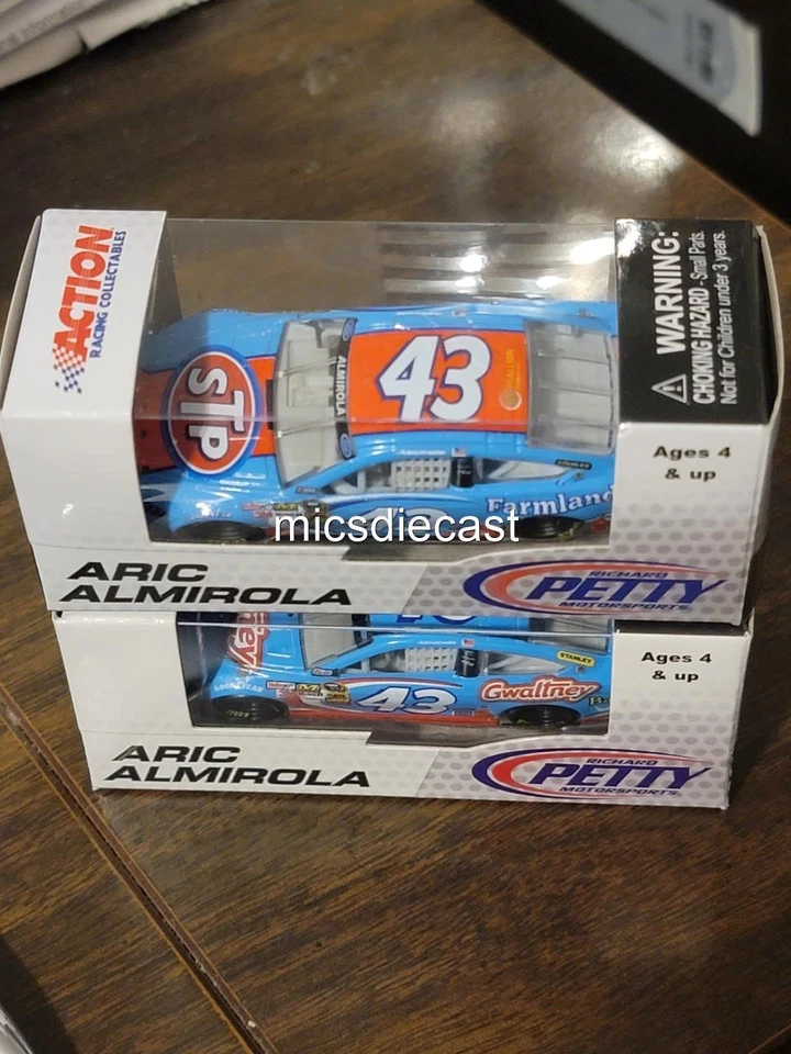 Lot 4 Gold Ser 2013 Aric Almirola #43 STP Smithfield Diecast 1:64 Petty Blue NIB - Image 2 of 4