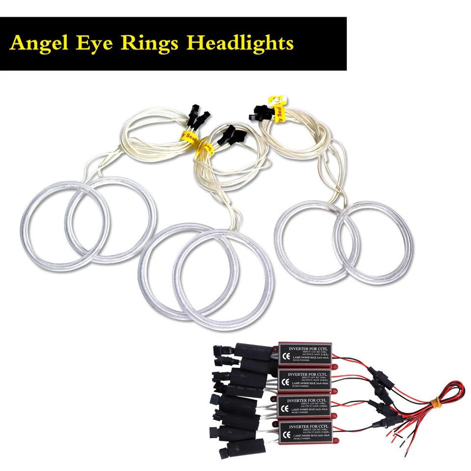 Faros súper blancos CCFL LED ojos de ángel halo anillos para Alfa Romeo 159 2005-11 Foto 2 de 4