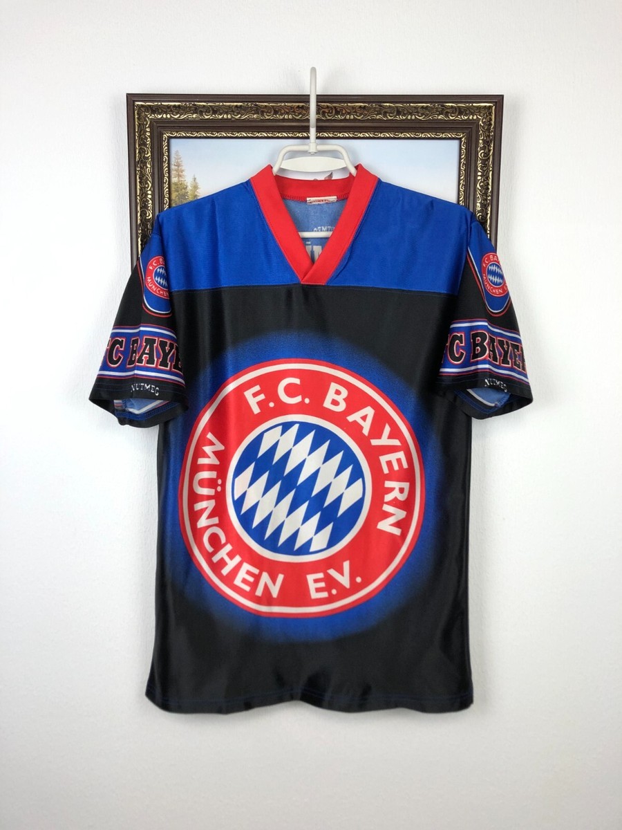 Vintage Nutmeg Bayern Munich Football Shirt Soccer Over Print