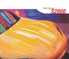 2003 Honda S2000 Dealer Sales Brochure - Mint!