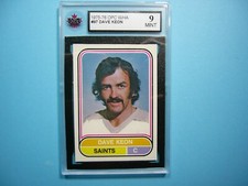 1975/76 O-PEE-CHEE WHA HOCKEY CARD #97 DAVE KEON KSA 9 MINT SHARP!! 75/76 OPC