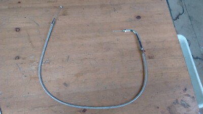 Gaszug geflochten zum Einschrauben Harley-Davidson Länge 38 3/4'' Winkel 90' CAB104