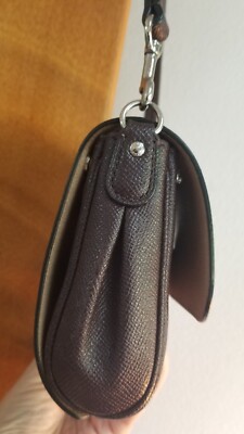 バッグ COACH #12106 Reversible Ruby Crossbody Leather Purse Oxblood/Nude