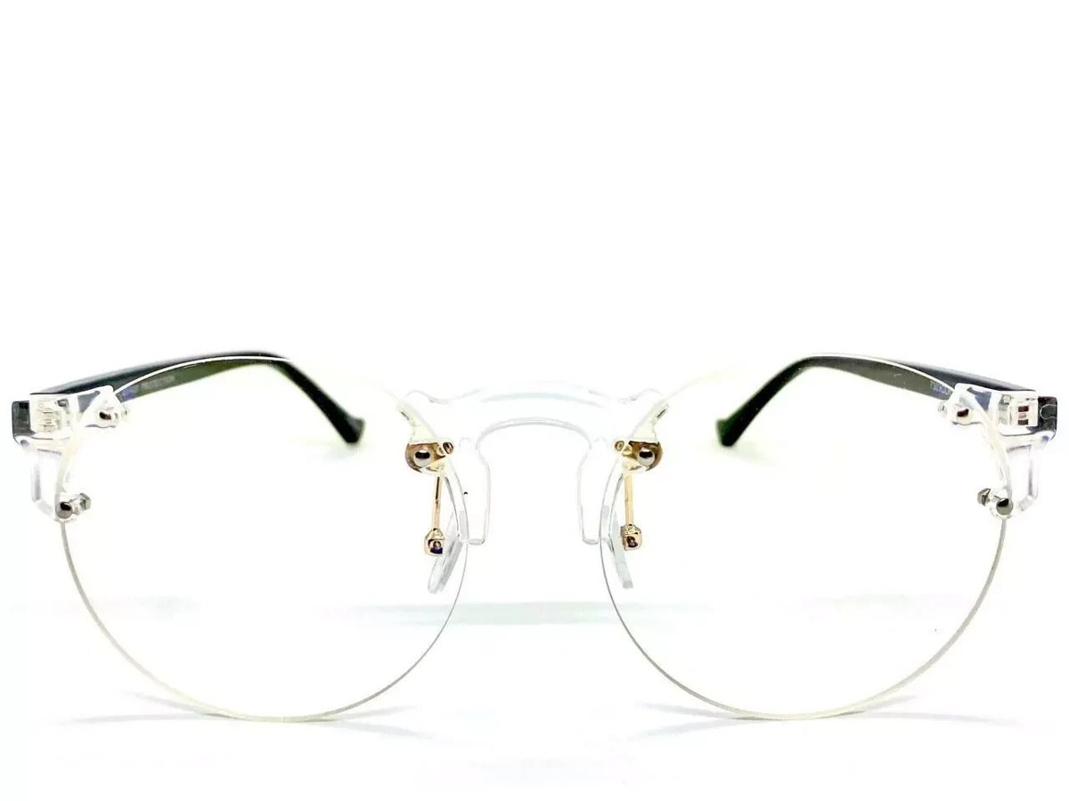 Uomo Donna Classico Vintage Retrò Stile Trasparente Lente - Foto 5