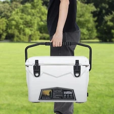 Portable Ice Chest 20 Quart Hard Camping Cooler Insulated with Handle Box