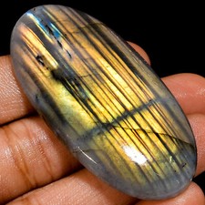 Natural Labradorite Oval Shape Cabochon Loose Gemstone 94.5 Ct 56X27X6mm EE40786