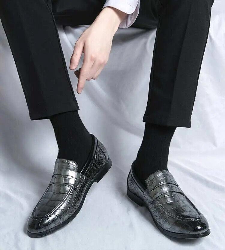 SAOLA Scarpe Oxford da uomo in pelle slip on eleganti scarpe casual mocassini scarpe