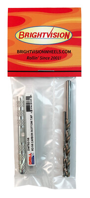 Brightvision Hot Wheels Screw-In 2-56 Rivet Tap, Safe-T-Handle & Bits Kit