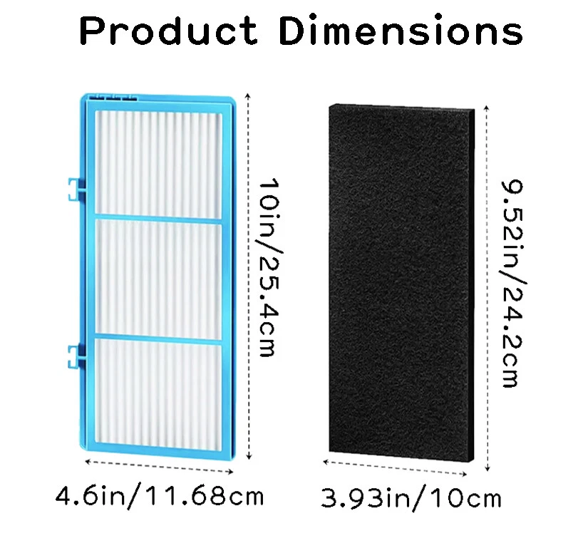 HEPA HAPF30AT + Juego de filtros de carbono para purificador de aire Holmes HAP240, HAP242, HAP412 Foto 4 de 4